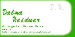 dalma weidner business card